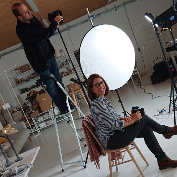 Making Of Style & Shoot mit Katja Heil Studiodreh - Teamfoto QREATE Andreas Kielb